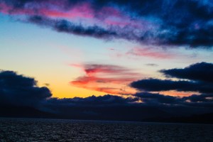 sunset on treasure island